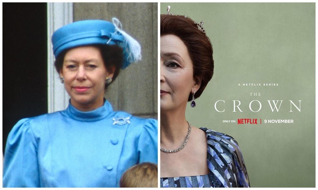 lesley manville como la princesa margarita
