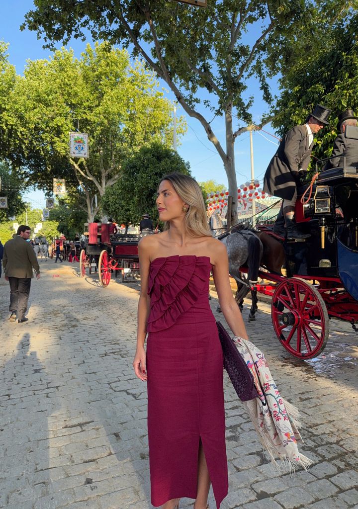 La ‘influencer’ vestido de invitada en la Feria de Abril