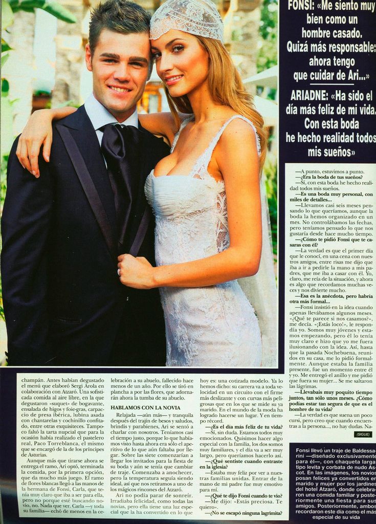 Ariadne Artiles y Fonsi Nieto HOLA PLUS