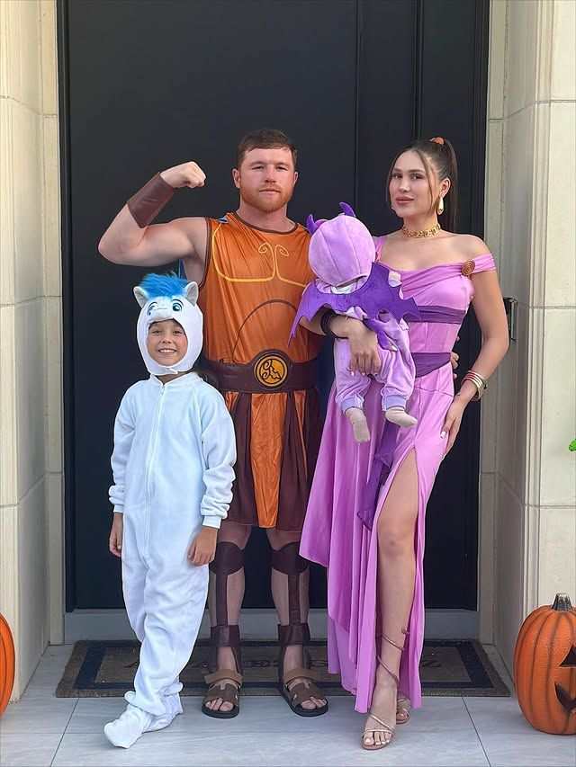 Esta es la primera vez que el 'Canelo' Álvarez y Fernanda Gómez celebran Halloween como una familia de cuatro