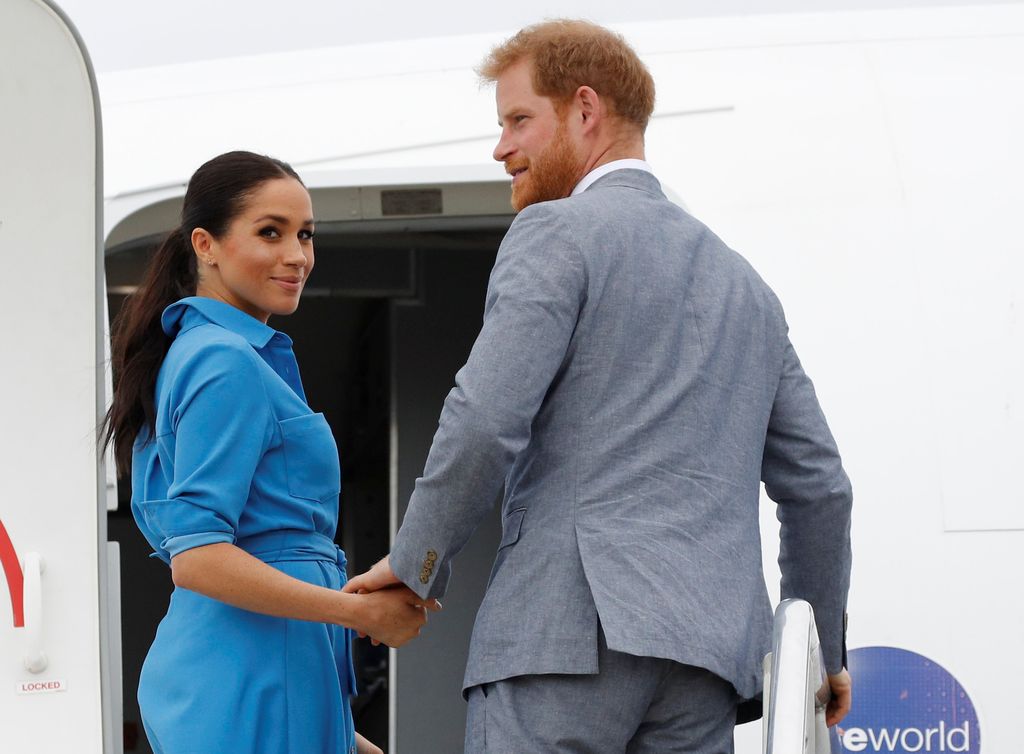 El príncipe Harry y Meghan Markle durante su viaje a Tonga en 2018.