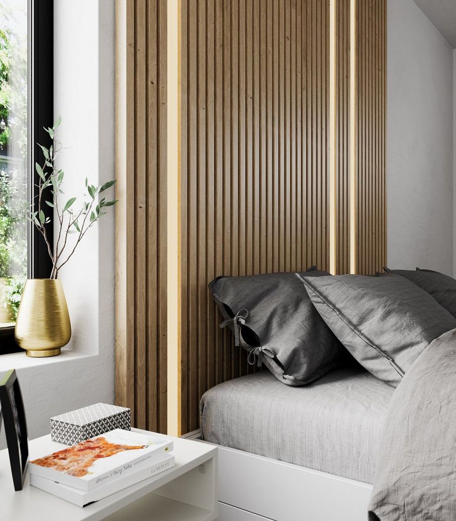 Cabecero de palillería de madera