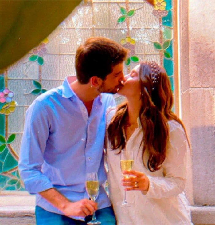 Paulina Goto y su novio Rodrigo Saval