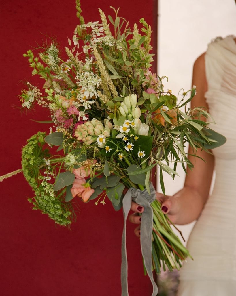 Ramo de novia verde Lucía Páramo