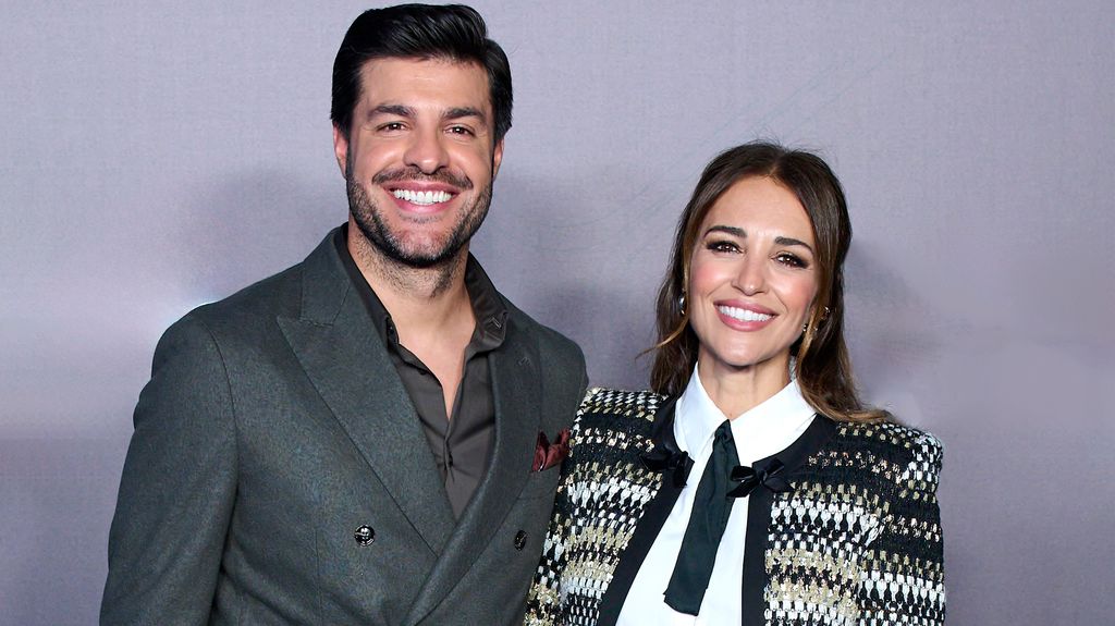 La actriz junto a su pareja, Miguel Torres
