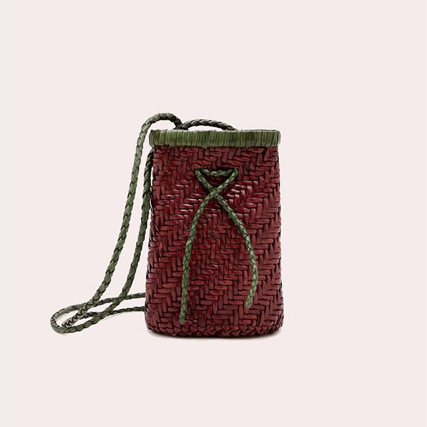 Bolso de Hombro Frida de Piel Burdeos Vipera
