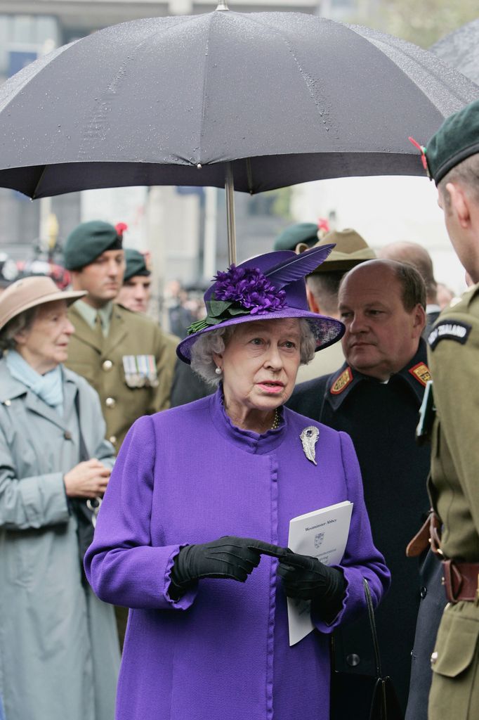 La reina Isabel II en la Abadía de Westminster, 2005.