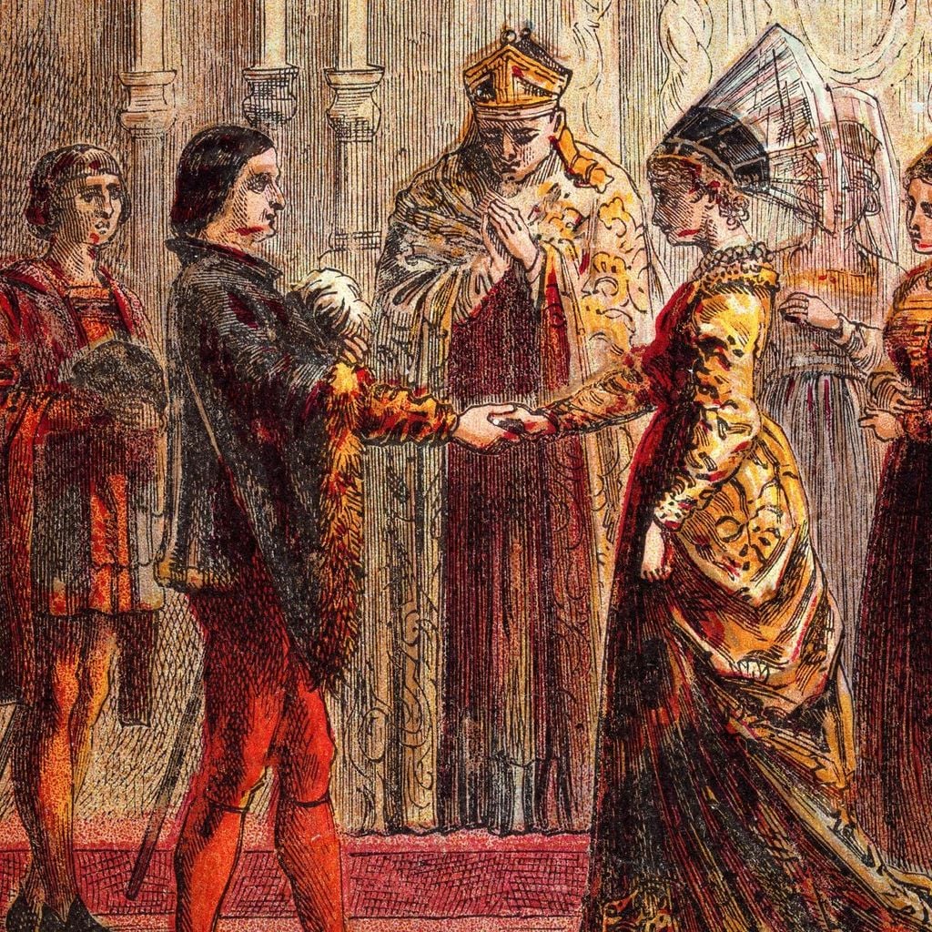 Gracias al arte podemos darnos una idea de cómo lucían las bodas en la Edad Media