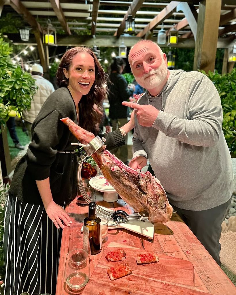 Meghan Markle con el chef José Andrés.