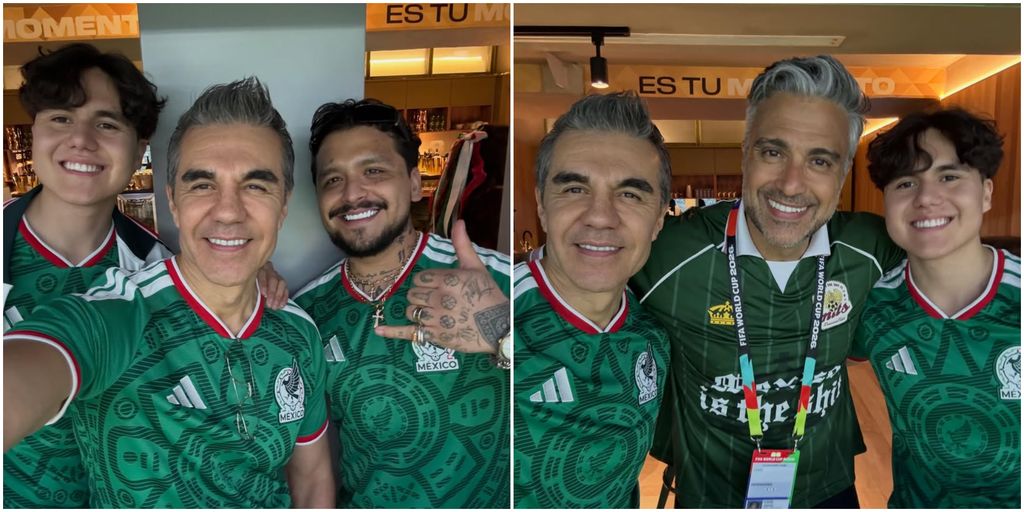 Adrián Uribe celebró el cumpleaños de su hijo Gael en el estadio y junto a otros famosos.