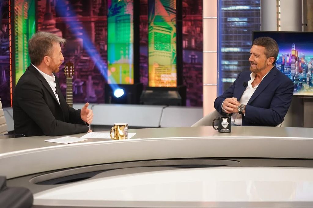 Antonio Banderas en el Hormiguero para promocionar sus nuevos proyectos 
