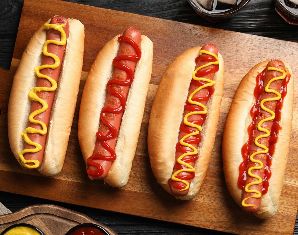 Los hot dogs, otro clásico asociado a los eventos deportivos.