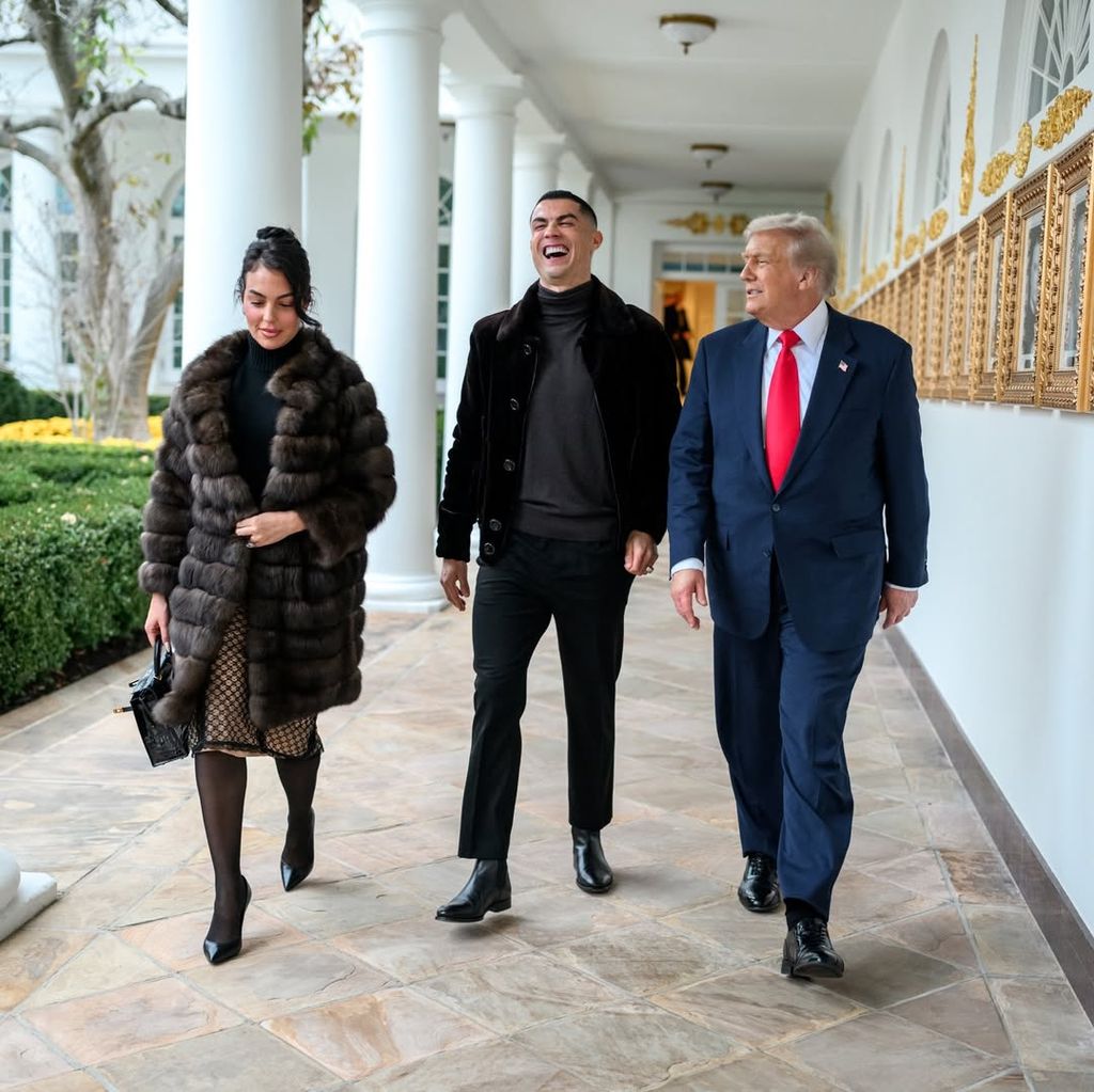 Donald Trump ha recibido en la Casa Blanca a Cristiano Ronaldo y Georgina Rodríguez