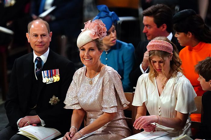 Los condes de Wessex con sus hijos, Lady Louise Windsor y el vizconde Severn