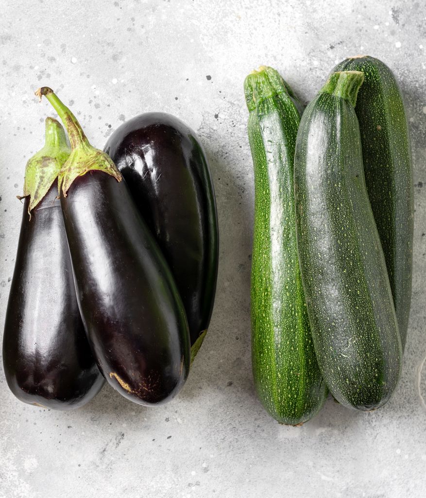 Berenjenas y calabacines, ingredientes protagonistas del Ratatouille.