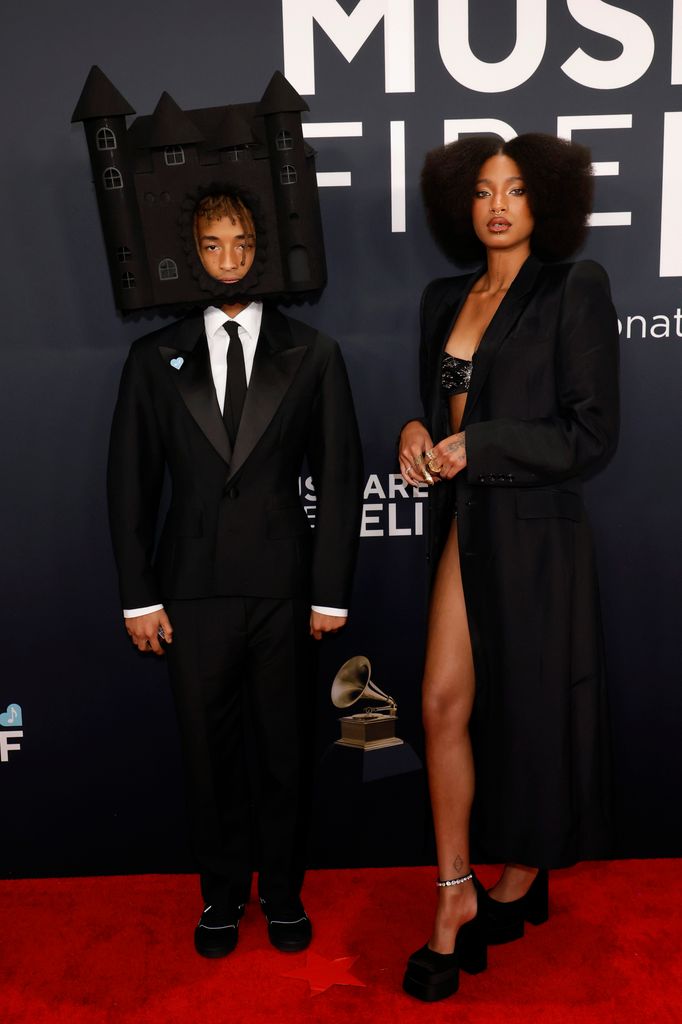 Jaden Smith y Willow Smith en la 67a. edición de los GRAMMY Awards en febrero de 2025. 