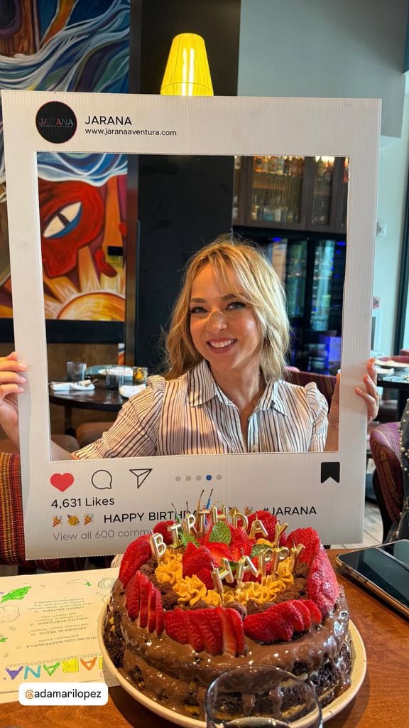 Adamari López inició los festejos de su cumpleaños desde el viernes