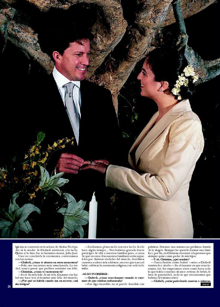 Chábeli Iglesias y Christian Altaba