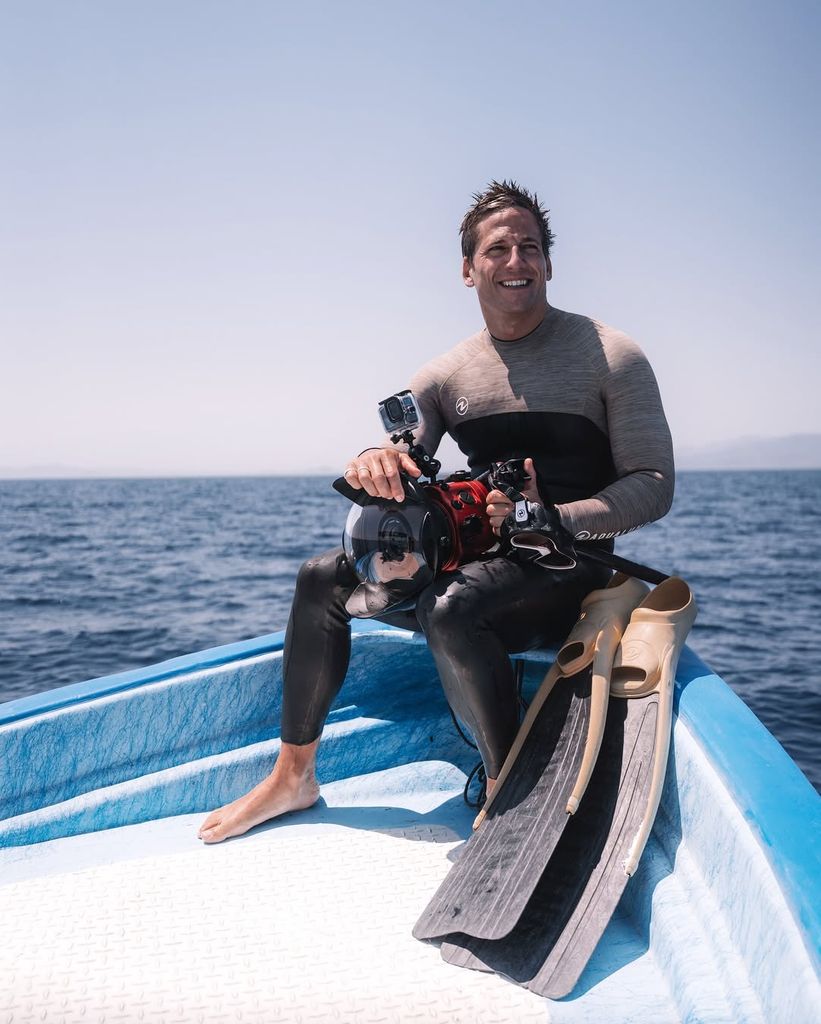 Gotzon Mantuliz en el Mar de Cortés, Baja California Sur, México