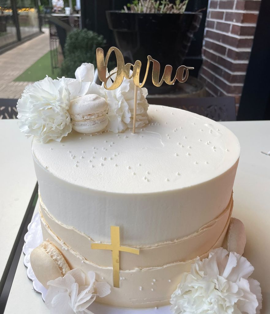 La tarta de celebración para el pequeño