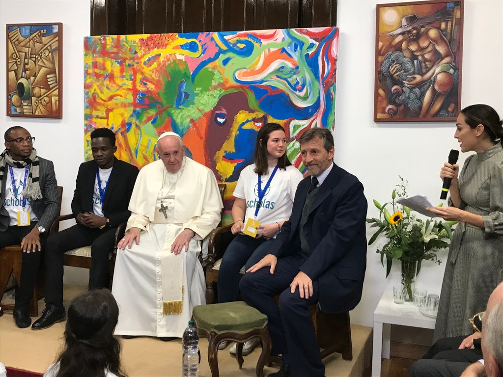 Tamara Falcó con el Papa Francisco