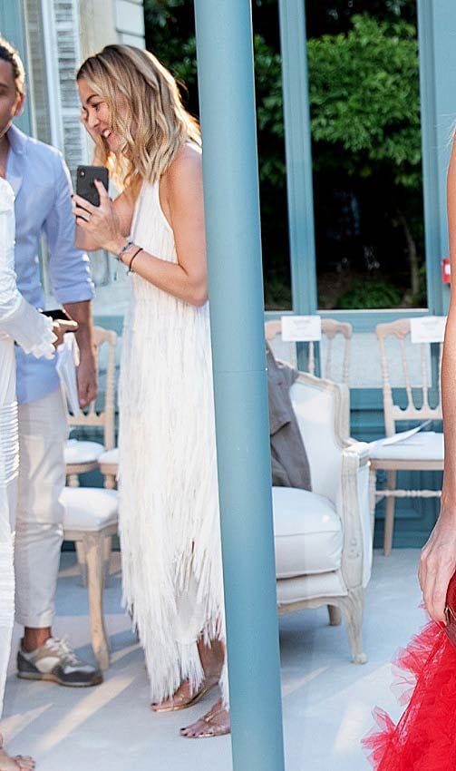 Marta Ortega con vestido blanco