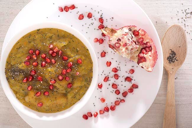 Sopa de patatas y calabaza