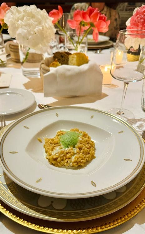 La cena en el restaurante