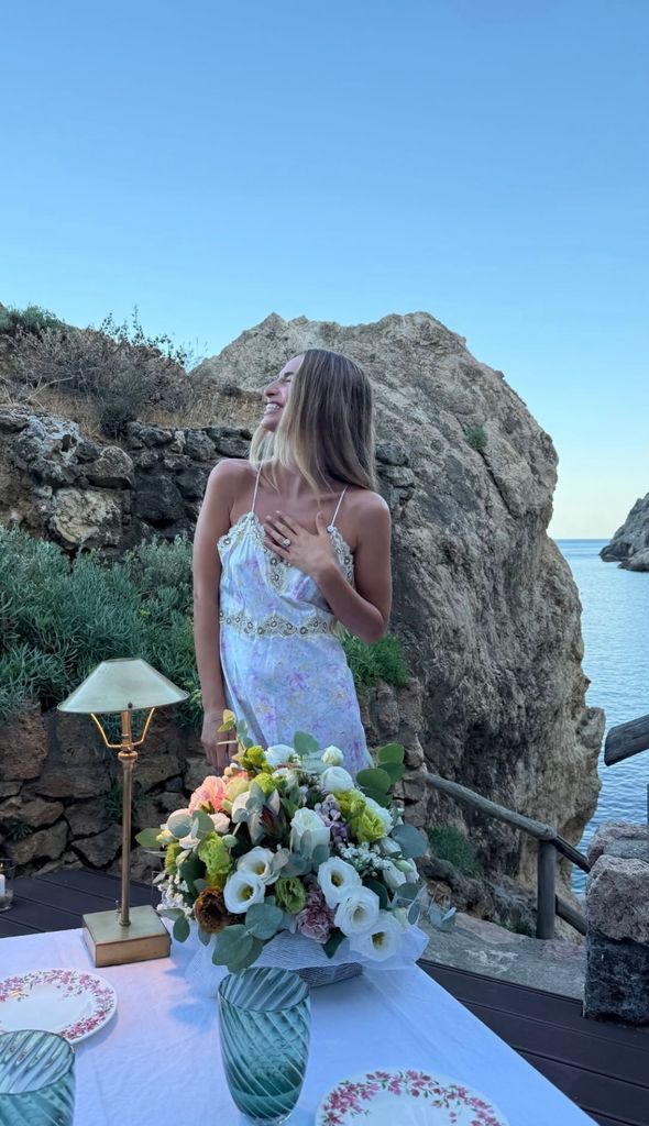 Talita Von Furstenberg en su pedida de mano