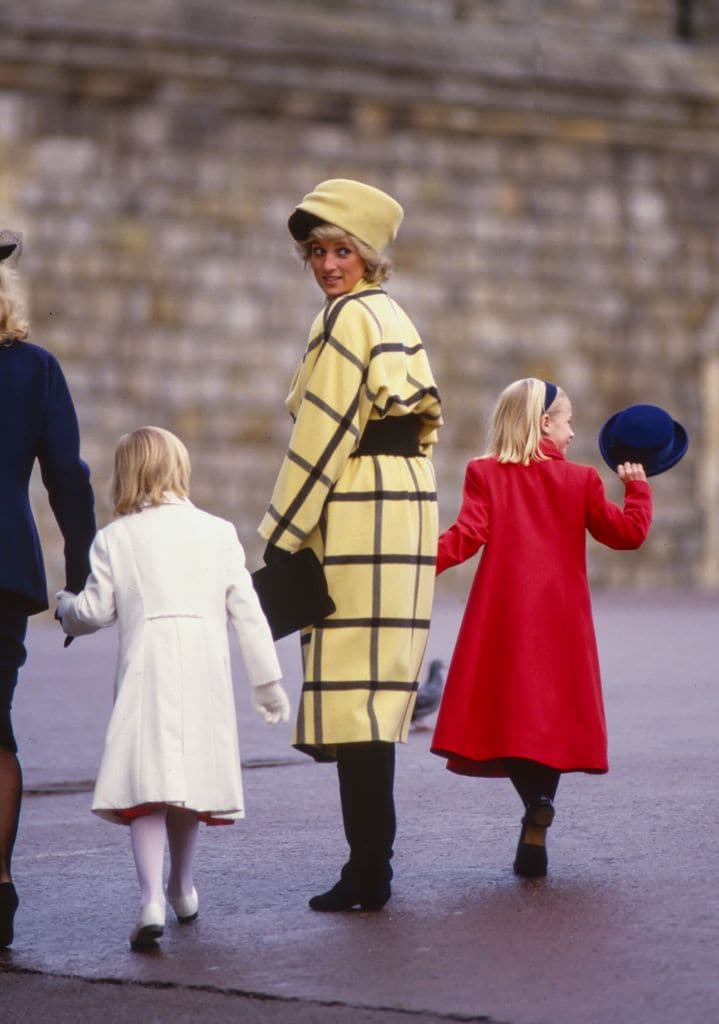 Diana de Gales en diciembre de 1987