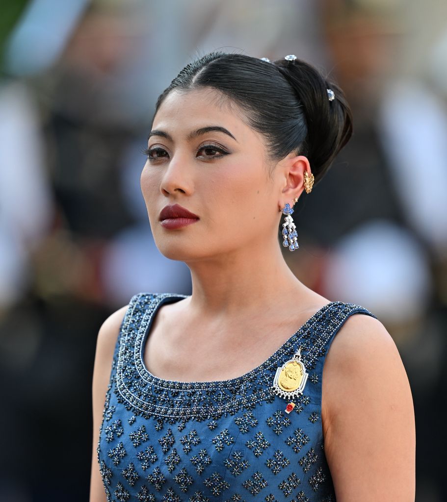 La princesa Sirivannavari durante la visita de Estado a Francia