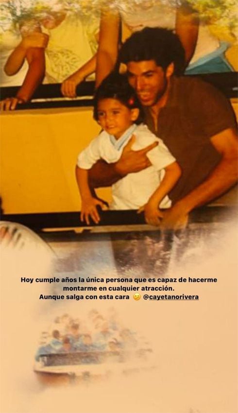 Las significativas fotos con las que Lucia Rivera ha felicitado a su padre