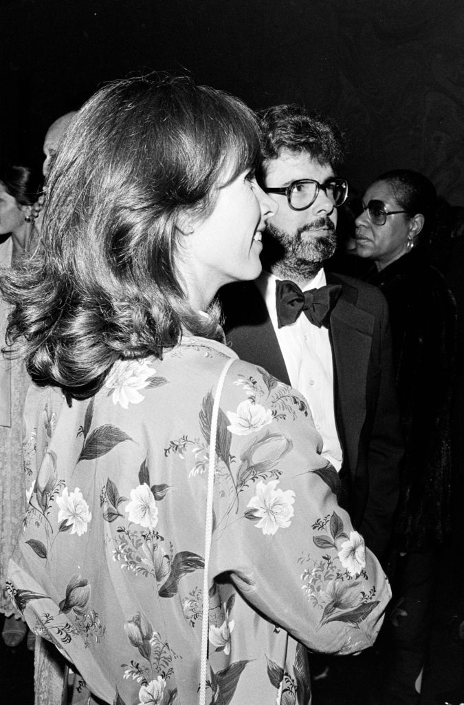 Marcia  y George Lucas asisten a una proyección durante el Festival Internacional de Cine de San Francisco en 1979