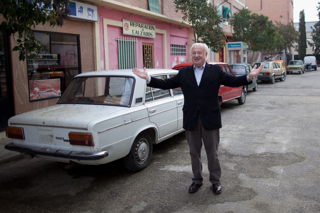 Juan Echanove en el set de rodaje de 'Cuéntame'