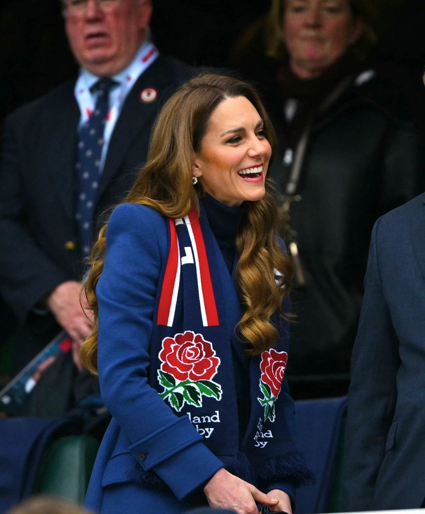 Kate Middleton, princesa de Gales, en el partido de rugby de la Guinness Six Nations 2026 en Londres, 2026.
