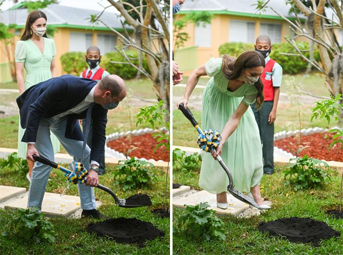 Los duques de Cambridge en la Escuela Primaria Sybil Strachan en Nassau