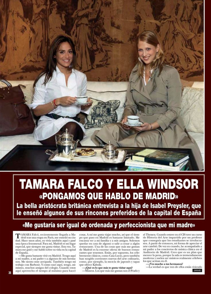 Tamara Falcó y Ella Windsor HOLA