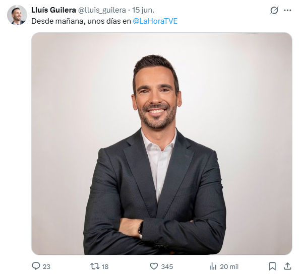 El presentador anunció su incorporación al programa a través de sus redes