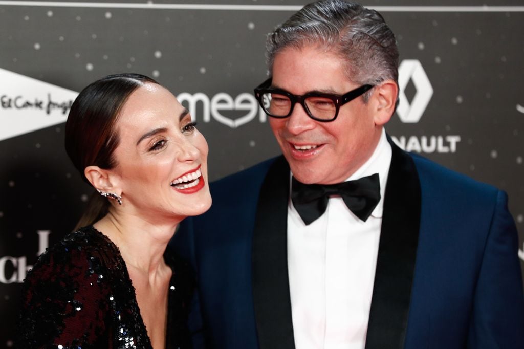 Tamara Falco and Boris Izaguirre at photocall for 40 Principales awards in Madrid on Friday, 08 November 2019.
