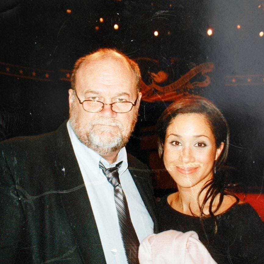 Thomas Markle junto a su hija Meghan Markle