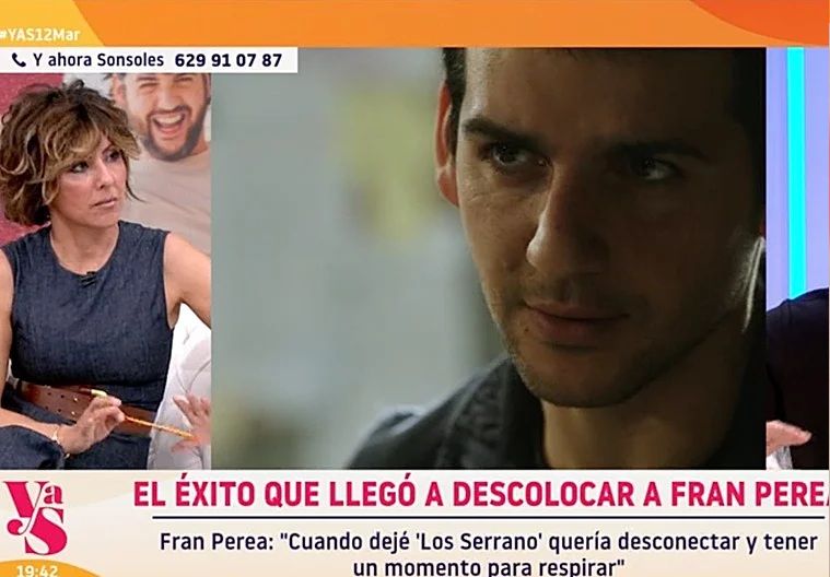 Sonsoles Ónega entrevistando al cantante