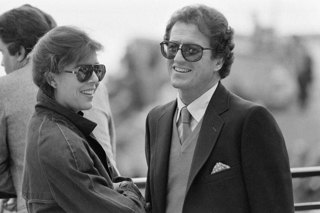 Carolina de Mónaco y Philippe Junot en el Tournoi de Monte-Carlo en abril de 180
