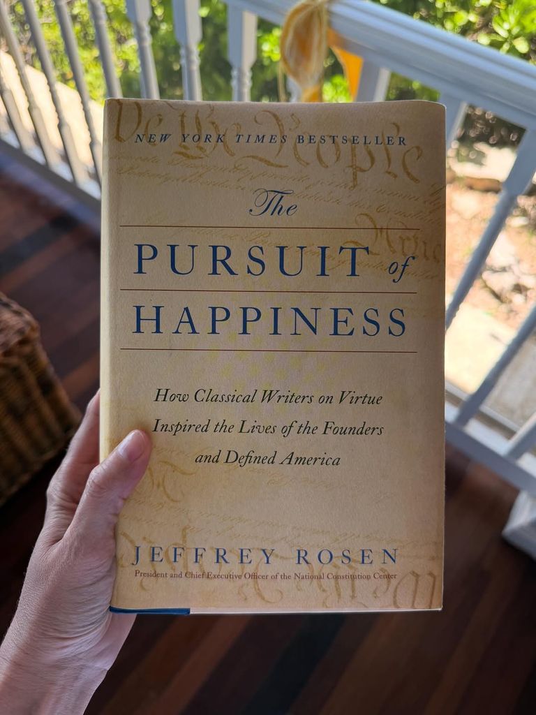 El libro The Pursuit of Happiness de Jeffrey Rosen