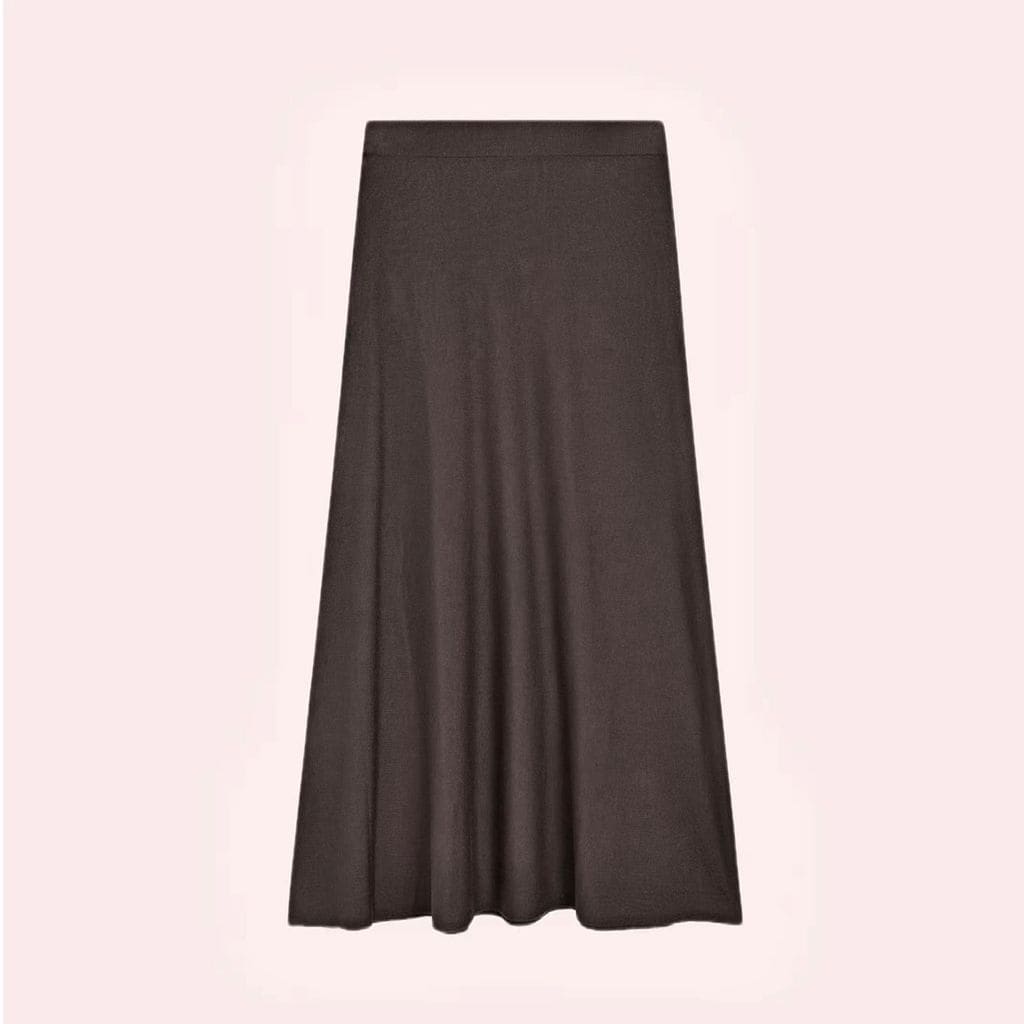 Falda larga evasé de Massimo Dutti
