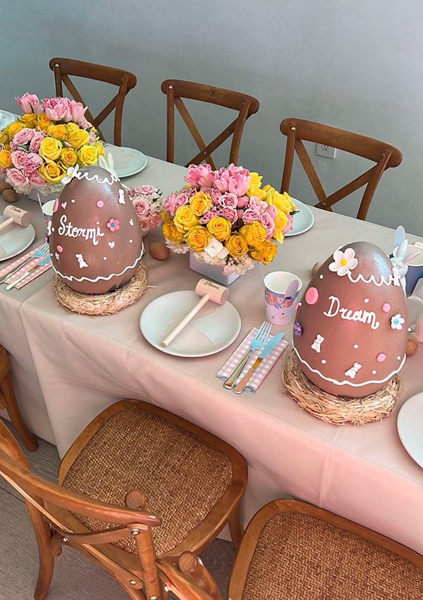 La decoración de la fiesta de Pascua de Kylie Jenner