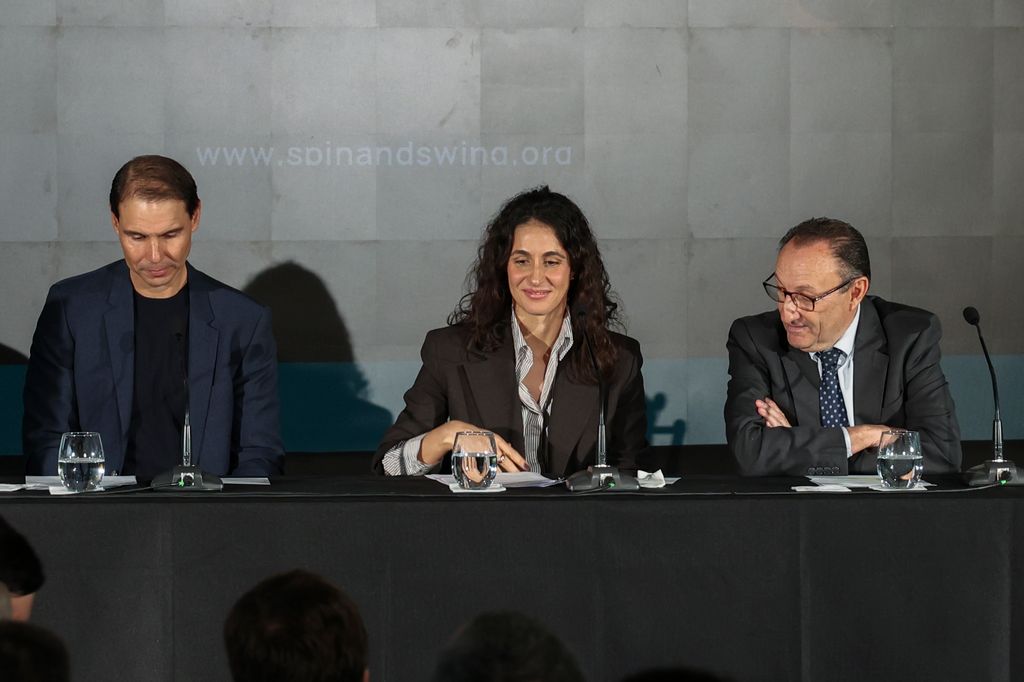 Rafael Nadal, María Francisco Perelló y Juan Matji