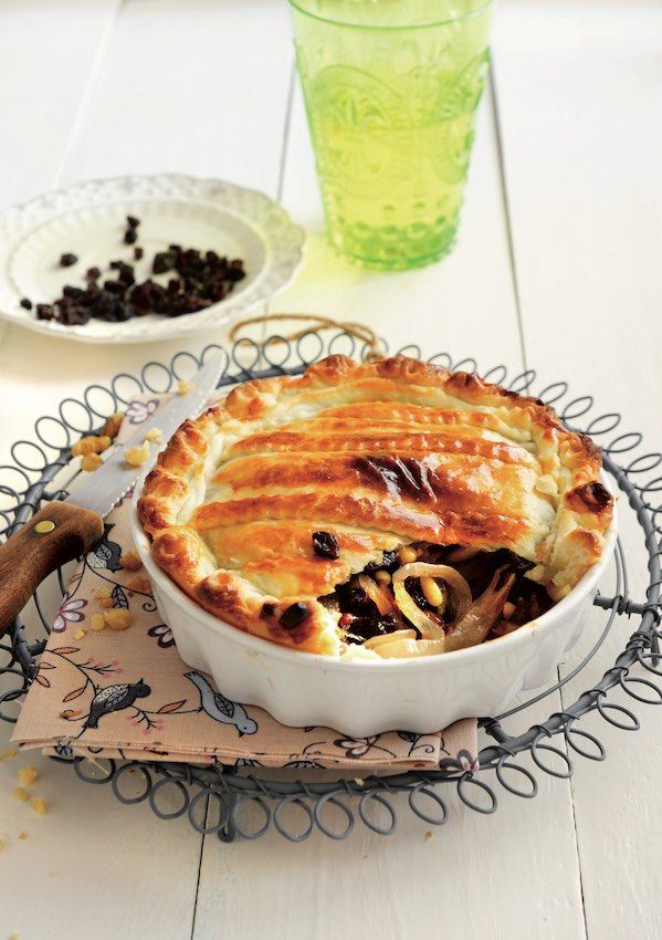 empanada de cebolla y frutos secos
