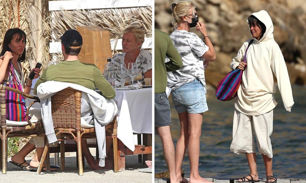 
Abajo, izquierda, la artista, fotografiada durante un relajado almuerzo con su pareja y la madre de este, Ana Duato. Al lado, otra imagen de la cantante junto a su ‘suegra’, con quien mantiene una excelente relación.
