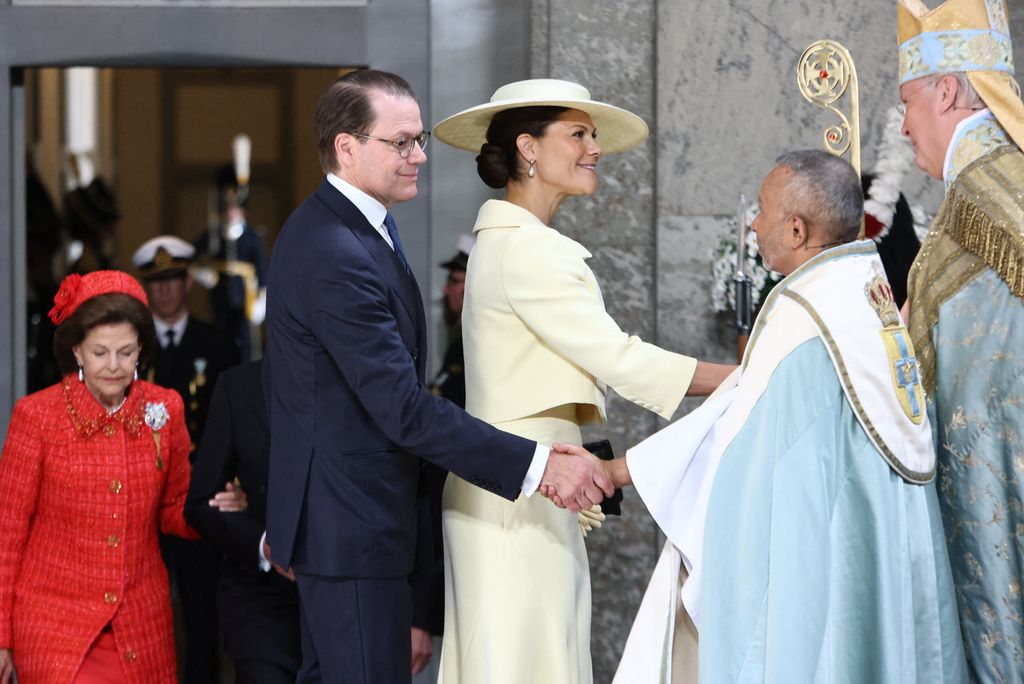 La princesa Victoria y Daniel Westling, en las bodas de oro de los Reyes