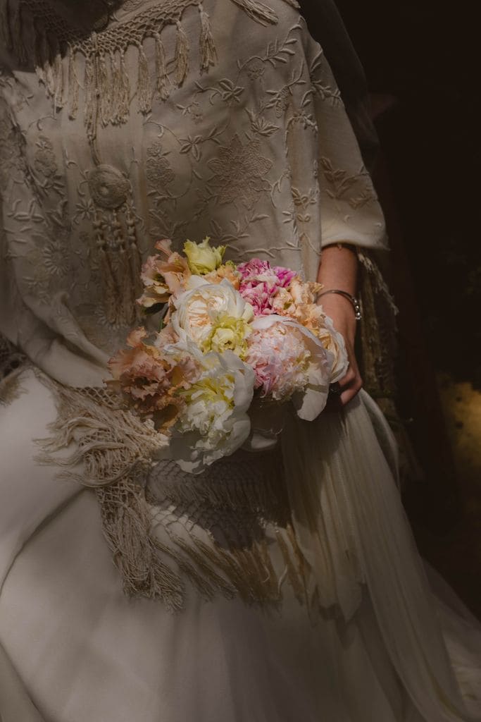 Ramo de novia pastel